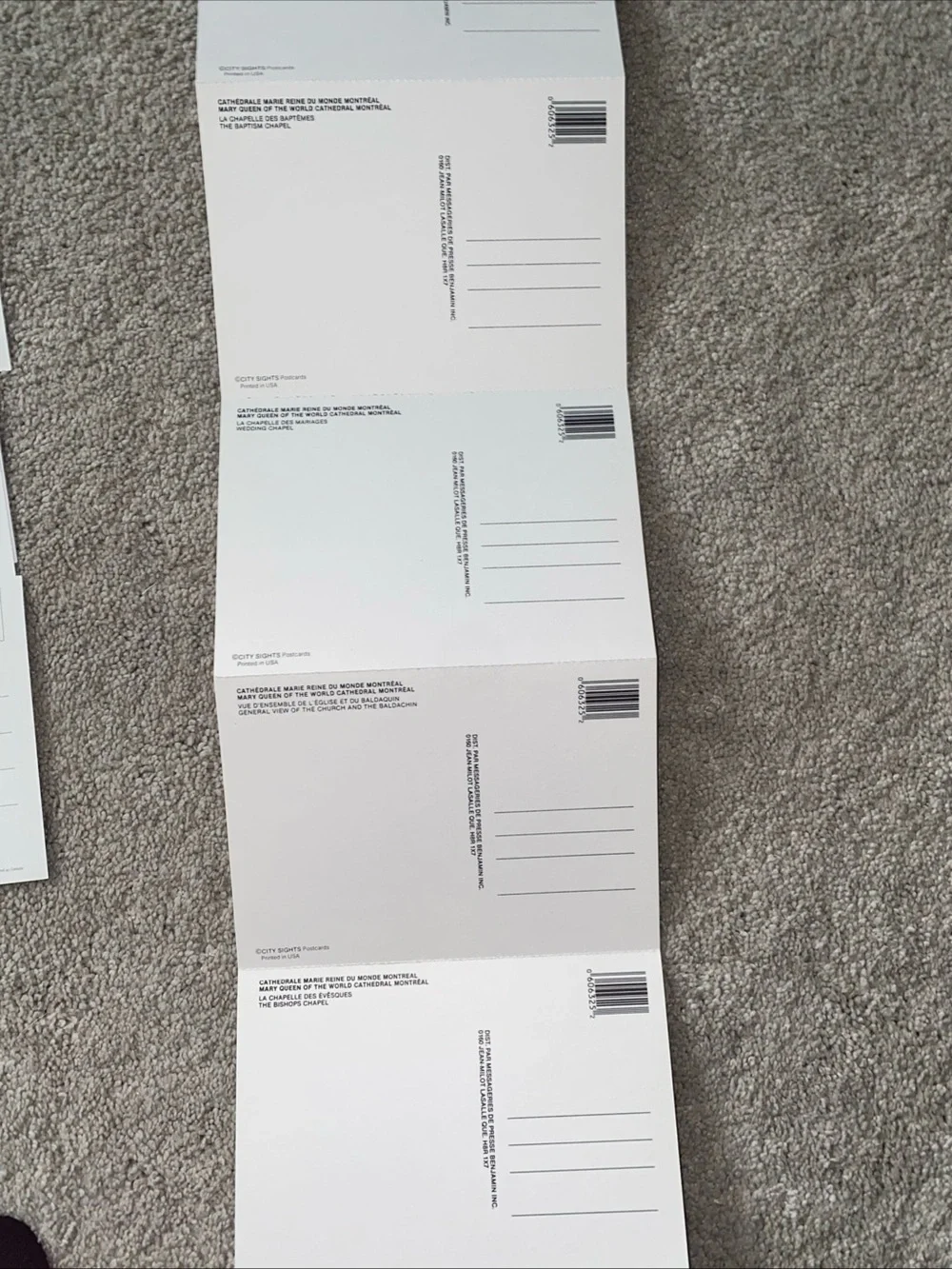 VTG Cathedral Marie Reine Du Mondo Cathedral Montreal Postcards 6 LOT  13 Total